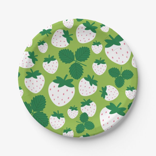 Strawberries Paper Plate (Front)