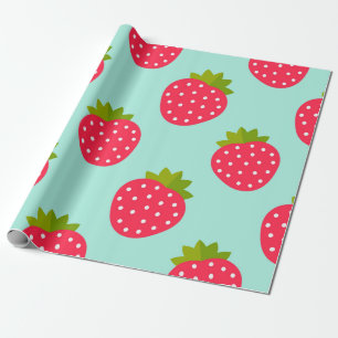Strawberries pattern Wrapping Paper