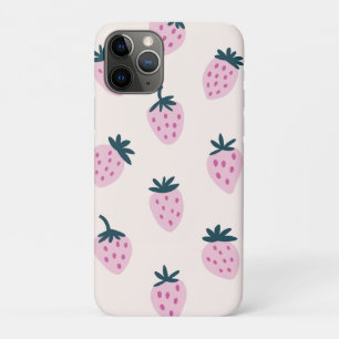 Strawberries pink  iPhone 11 pro case