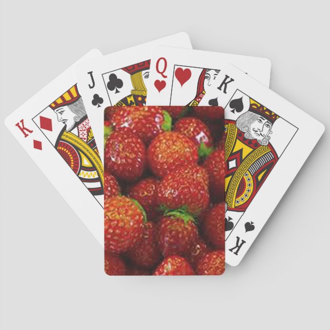 Strawberries  playing cards (Back)