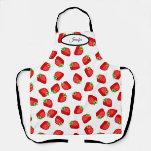 Strawberries Plump Fresh Red Sweet Personalised Apron
