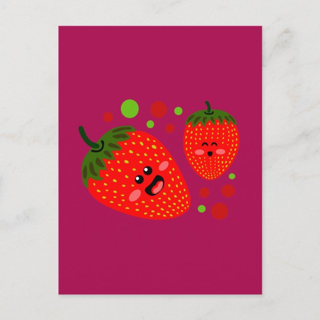 Strawberries Postcard (Front)