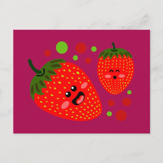 Strawberries Postcard (Front)