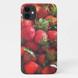 Strawberries, red berries, red fruit iPhone 11 case