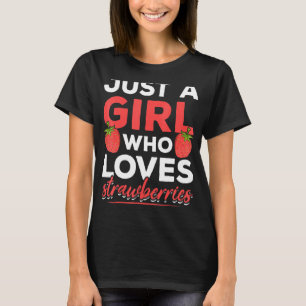 Strawberries Red Berry Summer Food Women Girls Str T-Shirt