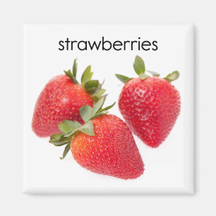 Strawberries Refrigerator Magnet