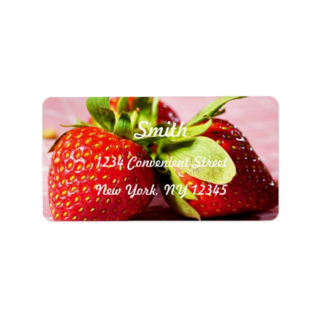 Strawberries Return Address Label (Front)