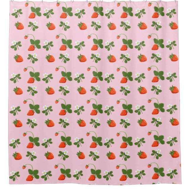 Strawberries Shower Curtain (Front)