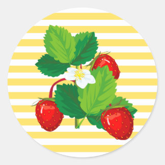 Strawberries Stickers