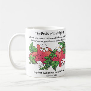 Strawberries, "The Fruit of the Spirit" Coffee Mug