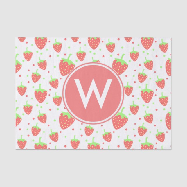 Strawberries Tissue Paper (Front)