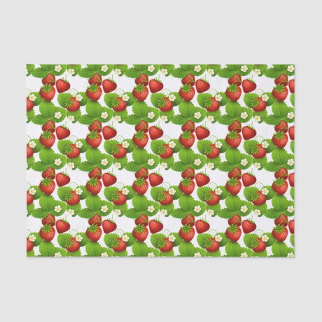 Strawberries Tissue Paper (Front)