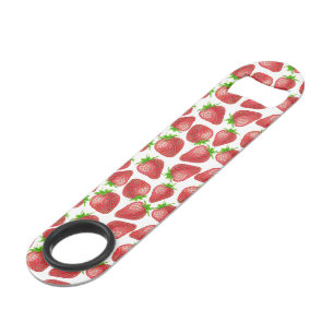 Strawberries watercolor pattern