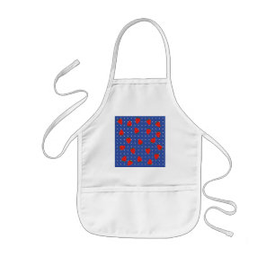 strawberries with dots kids apron