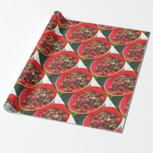 Strawberries Wrapping Paper