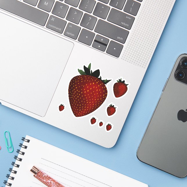 strawberry (Laptop w/ iPhone)