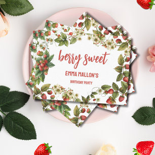 Strawberry 1st Birthday Berry First  Tissue Paper