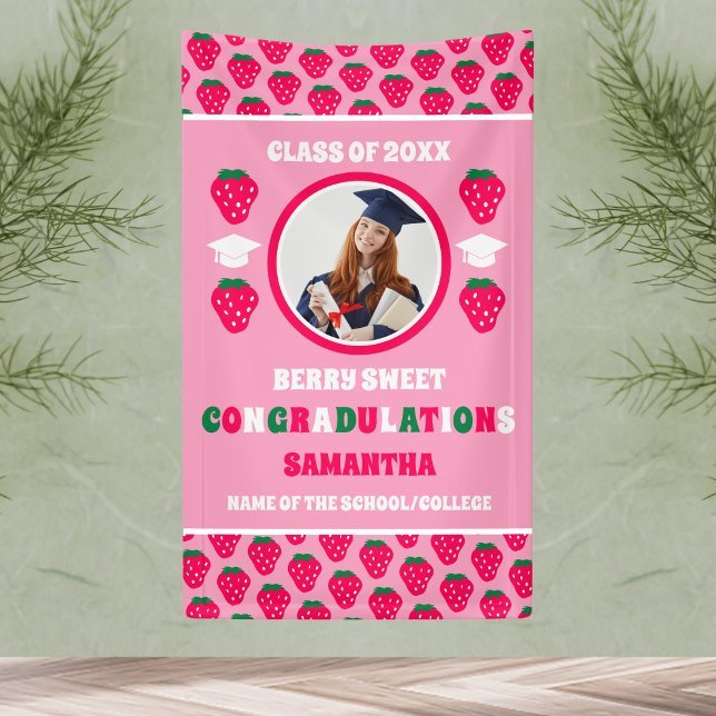 Strawberry 2025 Graduation Photo Banner (Creator Uploaded)
