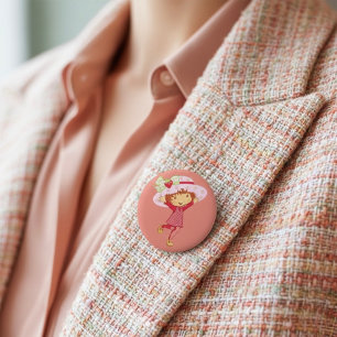 Strawberry 6 Cm Round Badge