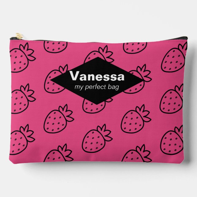 Strawberry. Accessory Pouch (Front)