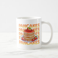 Strawberry and Blueberry Stack of Pancakes