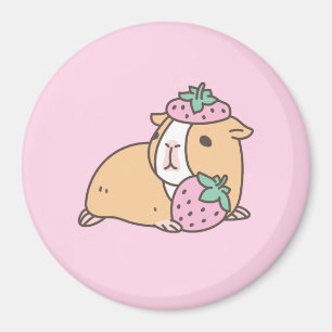 Strawberry and Guinea pig Magnet
