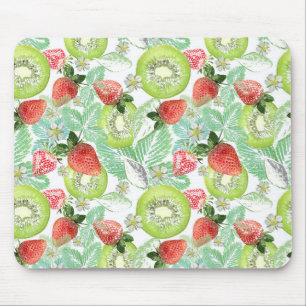 Strawberry and kiwi.  mouse pad