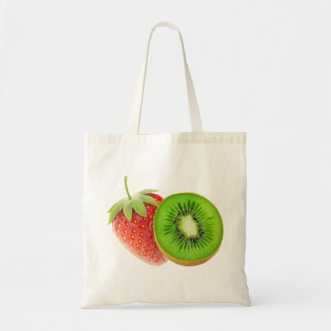 Strawberry and kiwi tote bag (Front)