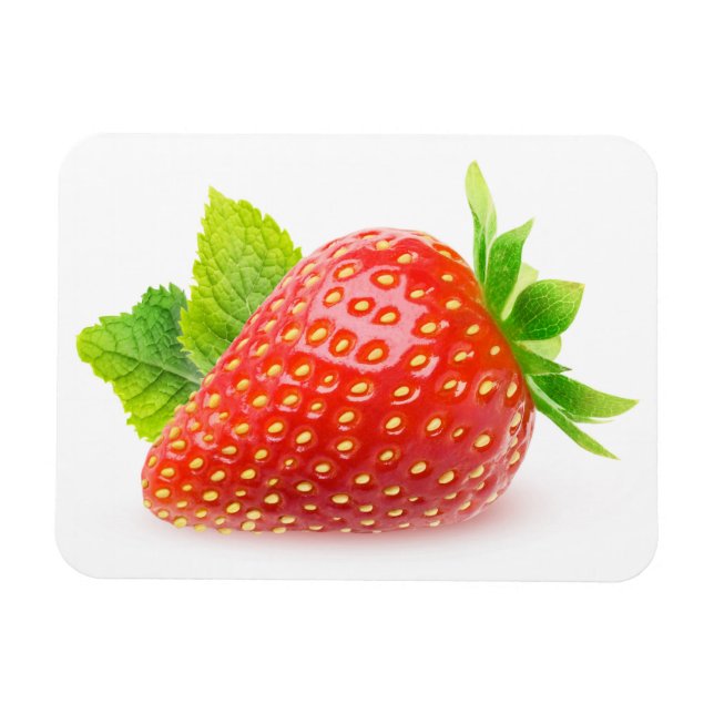 Strawberry and mint magnet (Horizontal)