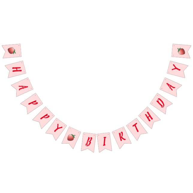 Strawberry and Strawberries Bunting (All)