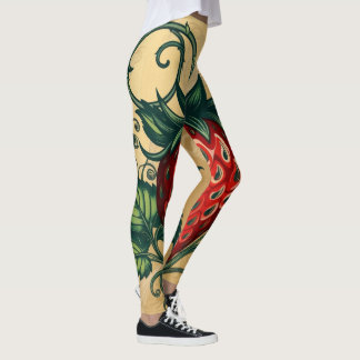 Strawberry Art Design  Leggings