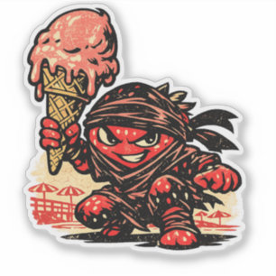 Strawberry Assassin Ice Cream — Vintage Summer Fun