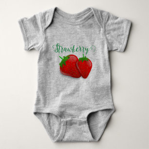 Strawberry baby bodysuit