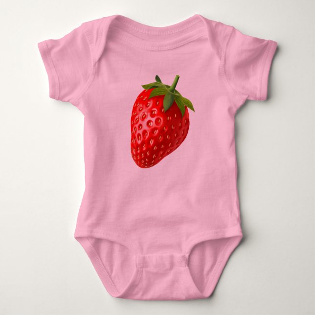 Strawberry Baby Bodysuit (Front)