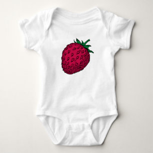 strawberry baby bodysuit