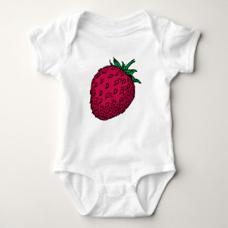 strawberry baby bodysuit