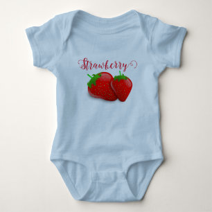 Strawberry baby bodysuit