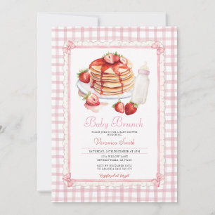 Strawberry Baby Brunch Baby Shower Invitation