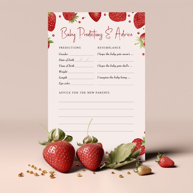Strawberry Baby Shower Game Predictions Advice (Creator Uploaded)