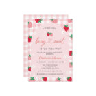 Strawberry Baby Shower Invitation