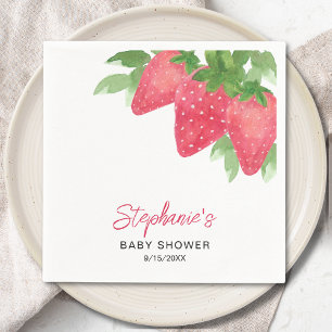 Strawberry Baby Shower Napkin