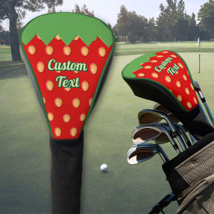 Strawberry Background Pattern Golf Head Cover