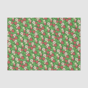 Strawberry Background Pattern Tissue Paper