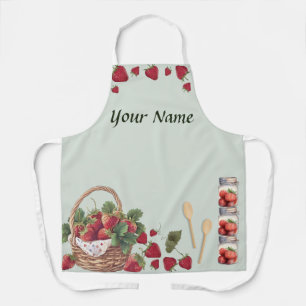 Strawberry Basket All Over Print Apron Medium