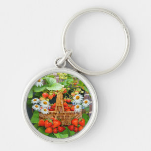 Strawberry Basket   ~ Keychain