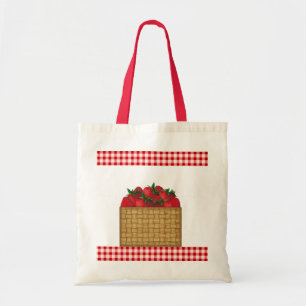Strawberry Basket Tote Bag