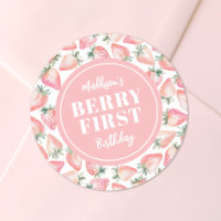 Strawberry Berry First 1st Birthday Party