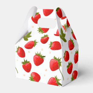 Strawberry Berry First Birthday Party Favour Box