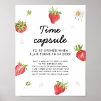 Strawberry Berry First Birthday Time Capsule