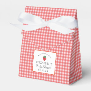 Strawberry Berry First Picnic Baby Shower  Favour Box